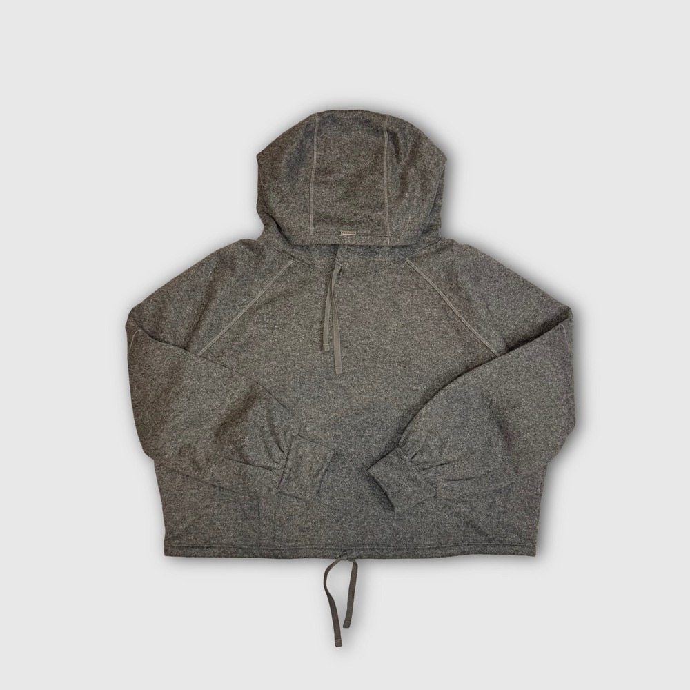 prAna Wool Blend Pullover Hoodie - Women's - L - Gray